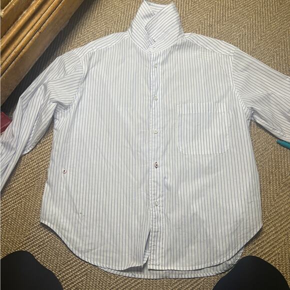 Cisco Classic Blue women’s striped Shirt size XS - Picture 1 of 13